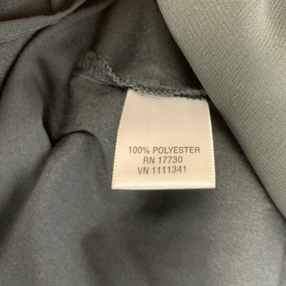 Converse One Star S Semi Sheer Black Tie Waist Tiered Ruffle Dress - Picture 9 of 9